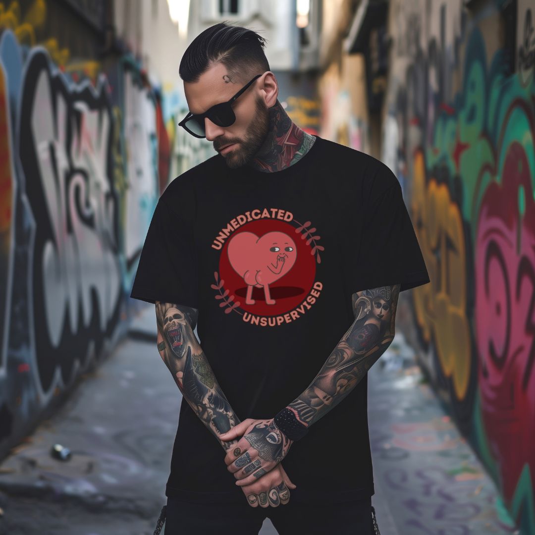 Unmedicated  - T-shirt Herr